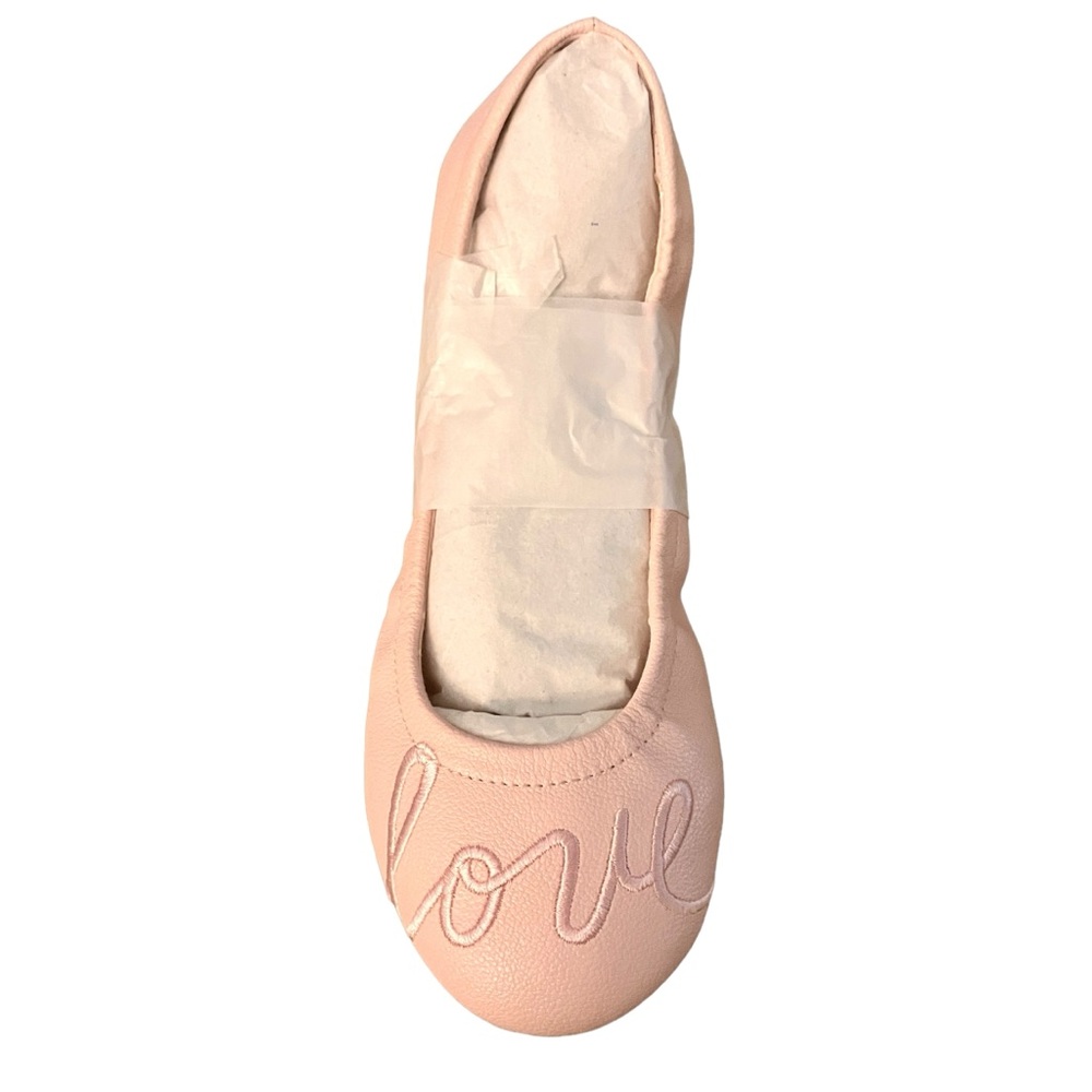 NWT girls 2M, 4M, 11.5M, 13M shoes pink love flats Ellen Degeneres